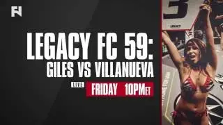 Legacy FC 59 LIVE Fri., Sept. 16, 2016 on Fight Network Canada & International