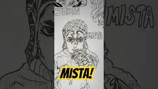 Drawing GUIDO MISTA! #fyp #fypシ゚viral  #shorts #anime #jjba #manga #art #drawing #shortsfeed #draw