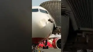 bird strike on plane  #shorts