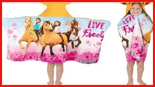 Great product -  Franco DreamWorks Spirit Kids Bath Hooded Towel Wrap, 24 in x 50 in