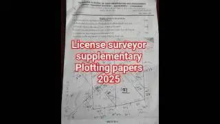 License surveyor supplementary Plotting papers#exam#survey#trending#viral#shorts#reels#like#share#ok