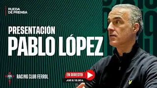 🎙 Presentación oficial de Pablo López como nuevo entrenador del Racing Club Ferrol