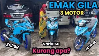 MXKING-ZX25R-vario150 🔥💙 #emak #emakgila
