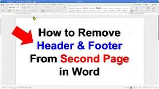Как удалить верхний и нижний колонтитулы со второй страницы в Word