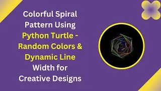 Colorful Spiral Art with Python Turtle | Fun & Creative Coding 🎨🐍