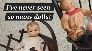 Antique & Vintage Dolls and More Dolls! Estate Sale Shopping and Haul 