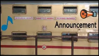 Train Announcement of 12921 Mumbai - Surat Flying Ranee SF Exp at Mumbai Central Station
