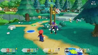 Super Mario Party Jamboree - Mario vs Monty Mole vs Goomba vs Koopa - Mega Wiggler's Tree Party