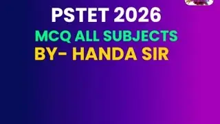 PSTET 2026 MCQ CLASS-1