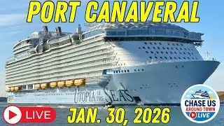 🔴 LIVE: Watching the Cruise Ships Leaving Port Canaveral LIVE! (Jan. 29, 2026)