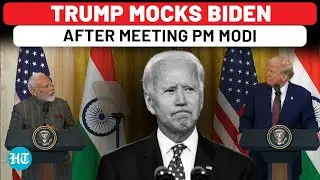 Trump Mocks Biden At Press Briefing With PM Modi: Watch Why | India | USA | White House