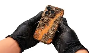 CLEANING THE DIRTIEST IPHONE EVER (No Talking ASMR)