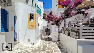 4K Relaxing Walk-Through of Paros, Greece