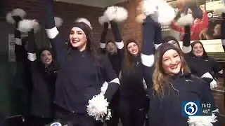 UConn fans celebrate victory at Wasabi Fenway Bowl