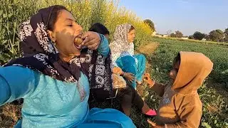 आज हम ने की खेत मे party🥳🥳🥳🥳#Poonamvlogs124 # familyvlog # mastiitime