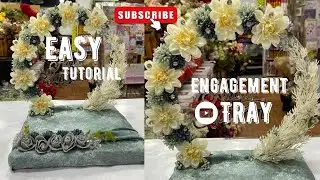 The ULTIMATE Grey Theme Engagement Tray with Leftover Flowers!