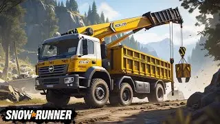 Kolob 7411 - Service Spare parts Loading with Crane | SnowRunner | Delta Gameplay