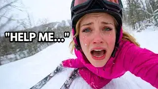 She Thought She Was Skiing Downhill, Untill She Wasn't