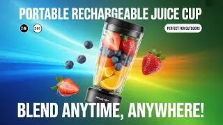 Portable Rechargeable Juice Cup Review | 2-in-1 Fruit Blender for Home & Outdoors