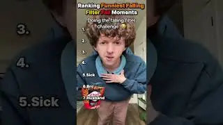 Ranking Funniest Falling Filter Fail Moments! #shorts