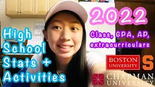 High School Stats, Activities, + College Application Advice by an Unqualified Senior | Stephie Wan