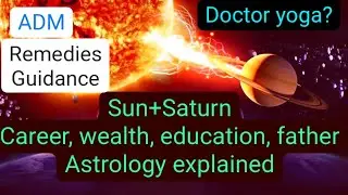 Astrology Secrets,Sun-Saturn: Predicting Medical Career and Father-Son Relationships