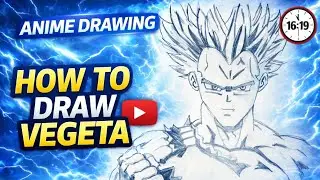 Vegeta Anime Drawing | Ultra Ego Style 🔥#anime # art # drawing# sketch #harsh drawing video #videos