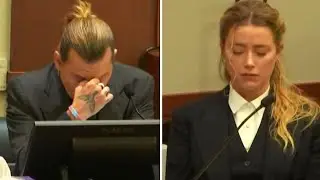 Johnny Depp Case | بكاء جوني ديب في المحكمة بسبب دليل عرضته آمبر مترجم