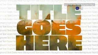 Large Title Over Text Background Mogrt for Premiere Pro