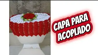 capa para caixa acoplada- jogo de banheiro ponto abacaxi 