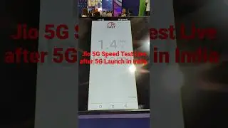 Jio 5G Speed Test Live after 5G Launch in India #shorts