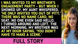 I Was Invited To My Brother's Engagement Party - But When I Showed Up, My Aunt Whispered, 'He...