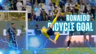 40 YEAR OLD Cristiano Ronaldo Bicycle Kick Goal vs Al-Khaleej, Saudi Pro League 2025