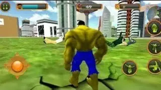 ► Monster Hulk Parkour With His Green Car | Incredible Monster Hero City Battle Rescue Mission