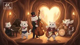 Kitty Cats Love Room Valentine Relaxing Jazz Music: Cozy Productivity Background Music
