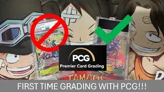 FIRST TIME GRADING REVIEW - WITH PCG | ONE PIECE TRADING CARD GAME!!!