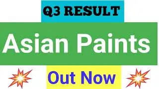 Asian paints q3 result news today. Asian paint share latest news today 