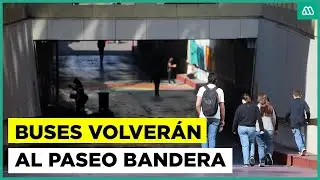 Vuelven los buses de transporte al Paseo Bandera