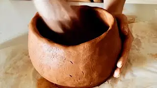 #69【震撼】學會這招多肉花盆不再愁｜手把手教你零工具完成手作陶盆 Hand Build Clay Pots