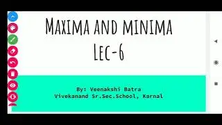 Maxima and Minima XII, Ex:6.5(Wire question:22)  by Veenakshi Batra