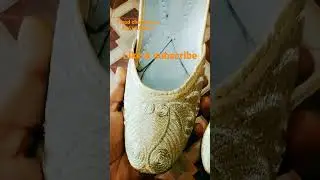 zari work jutti for girls pure leather #vinodchanan ram
