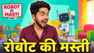 चिंटू और रोबोट |Robot Ki Masti Part 1|Car Wala Cartoon|Pagal Beta|Desi Comedy Video | Cartoon Comedy