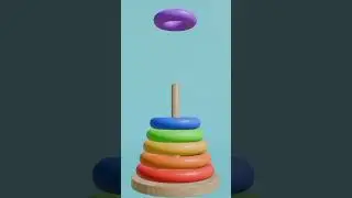 Counting Number With Color Stack Rings🌈 | | Fun Counting for Kids | #kidslearning #babylearning