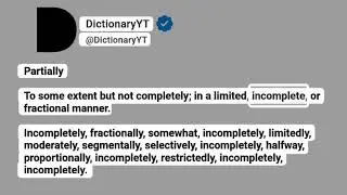 Teilweise Synonyme | Thesaurus | &Auml;hnliche W&ouml;rter