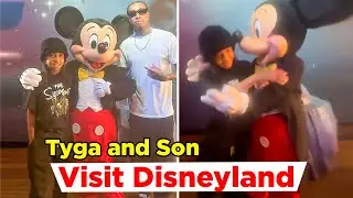 Tyga And His Son King Cairo Attend Lafc Game And Visit Disneyland