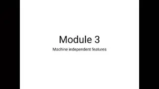 Machine independent features-Literals