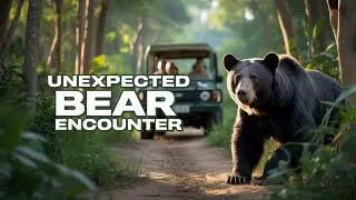 Jungle Safari Gone Wild: Black Bear Encounter After Chuka Beach! Pilibhit Tiger Reserve Chuka Beach