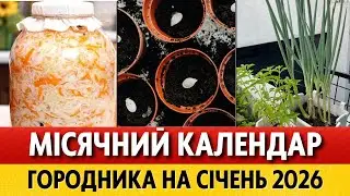 ЩО та КОЛИ робити городникам У СІЧНІ 2026. Місячний посівний календар городника на січень 2026
