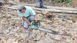 Review Chainsaw Ryu 22 inchTebang Kebun Jati