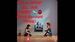 THE AI SPENT ALL OUR MONEY! 💸👺 (Bank Account Threat) #shortvideo